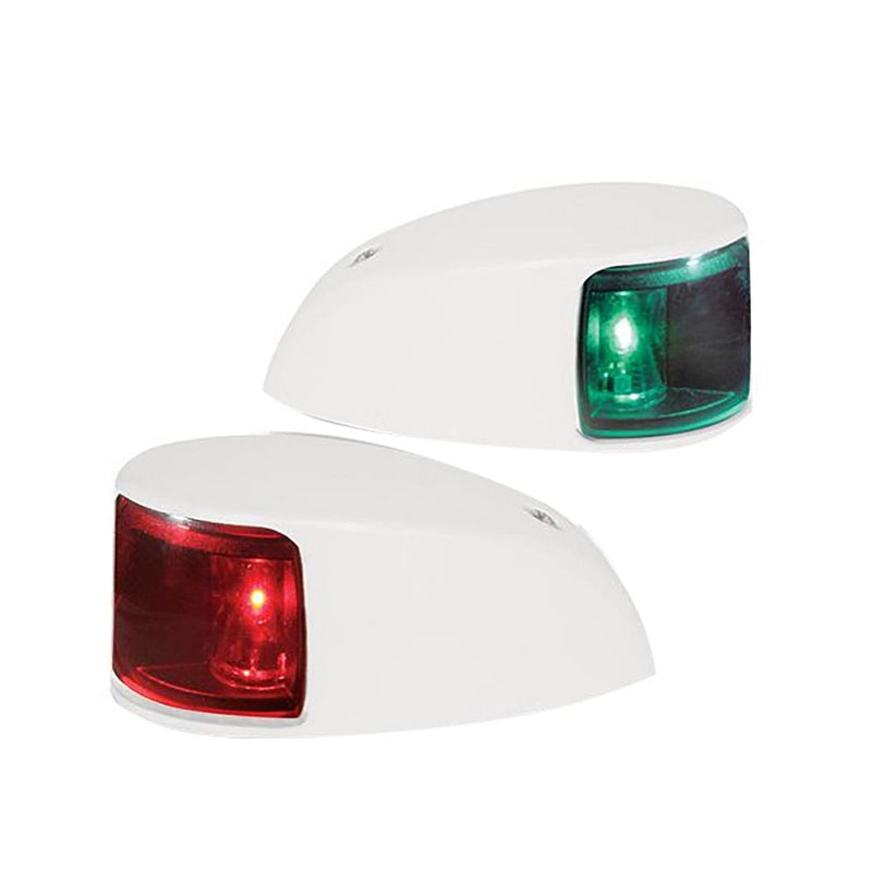 Hella Marine NaviLED Deck Mount Port & Starboard Pair - 2nm - Colored Lens-White Housing [980620811]-Navigation Lights-JadeMoghul Inc.