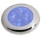Hella Marine Polished Stainless Steel Rim LED Courtesy Lamp - Blue [980503221]-Interior / Courtesy Light-JadeMoghul Inc.
