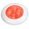 Hella Marine Slim Line LED 'Enhanced Brightness' Round Courtesy Lamp - Red LED - White Plastic Bezel - 12V [980507241]-Interior / Courtesy Light-JadeMoghul Inc.