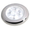 Hella Marine Slim Line LED 'Enhanced Brightness' Round Courtesy Lamp - White LED - Stainless Steel Bezel - 12V [980500521]-Interior / Courtesy Light-JadeMoghul Inc.