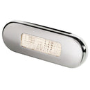 Hella Marine Surface Mount Oblong LED Courtesy Lamp - Warm White LED - Stainless Steel Bezel [980869401]-Interior / Courtesy Light-JadeMoghul Inc.