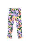 Hello May Lucy Cute Floral Printed Summer Leggings - Girls-Hello May-18M/2-Yellow/Purple/Pink-JadeMoghul Inc.