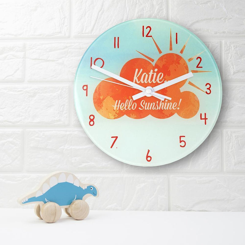 Hello Sunshine Personalized Clock - Wall Clock