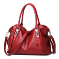 Herald Fashion Designer Women Handbag Female PU Leather Bags Handbags Ladies Portable Shoulder Bag Office Ladies Hobos Bag Totes-Red-China-32x27x10cm-JadeMoghul Inc.