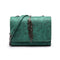 Herald Fashion Leaves Decorated Mini Flap Bag Suede PU Leather Small Women Shoulder Bag Chain Messenger Bag Autumn New Arrival-Green-China-17x5x12-JadeMoghul Inc.