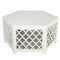 Hexagonal Urban Vogue Cocktail Table-Coffee Tables-White-MDF-JadeMoghul Inc.