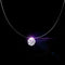 H:HYDE Silver color Dazzling Zircon Necklace And Invisible Transparent Fishing Line Simple Pendant Necklace Jewelry-6mm-JadeMoghul Inc.