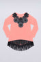 Hi-Lo Fancy Top - Girls-Girls Long Sleeve Fancy Tops-3-Flamingo-JadeMoghul Inc.