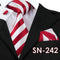 Hi-Tie Fashion 40 Styles Gravata Tie Hanky Cufflink Sets 100% Silk Neckties Ties for Mens Business Wedding Party Free Shipping-SN242-China-JadeMoghul Inc.