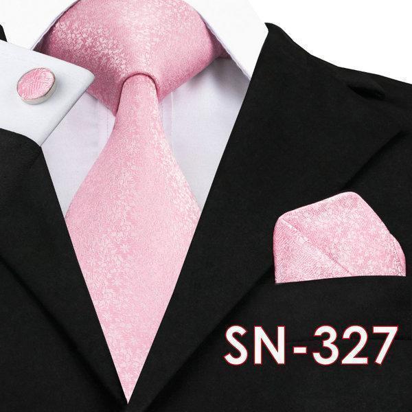 Hi-Tie Fashion 40 Styles Gravata Tie Hanky Cufflink Sets 100% Silk Neckties Ties for Mens Business Wedding Party Free Shipping-SN327-China-JadeMoghul Inc.