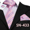 Hi-Tie Fashion 40 Styles Gravata Tie Hanky Cufflink Sets 100% Silk Neckties Ties for Mens Business Wedding Party Free Shipping-SN433-China-JadeMoghul Inc.