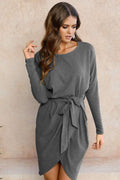 High Neck Sexy Strap Casual Dress - Female Party Dresses-17322grey-S-JadeMoghul Inc.