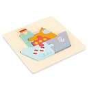 High quality baby 3D wooden puzzle educational toys early learning cognition kids cartoon grasp intelligence puzzle AExp