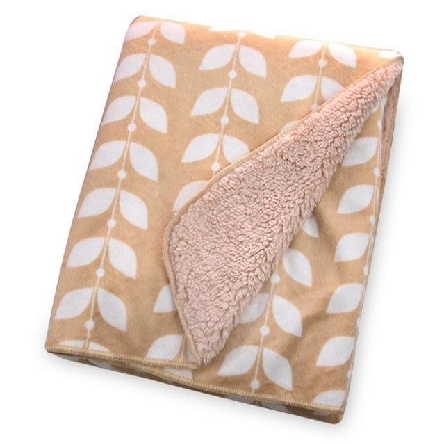 High Quality Baby Blanket Coral Fleece Cartoon Thicken Double Layer Swaddle Envelope Stroller Wrap For Bebe Bedding Blankets-E-JadeMoghul Inc.