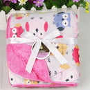 High Quality Baby Blanket Coral Fleece Cartoon Thicken Double Layer Swaddle Envelope Stroller Wrap For Bebe Bedding Blankets-O-JadeMoghul Inc.