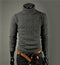 High Quality Casual Sweater For Men / Long Sleeve Turtle Neck Knitwear-dark grey-M-JadeMoghul Inc.