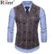 High-Quality Double-Breasted Vest-Coffee-M-JadeMoghul Inc.