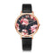 High Quality Fashion Leather Strap Rose Gold Women Watch-Black Rose Gold-JadeMoghul Inc.