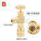 high quality liquid safety valve R410A R22 air conditioning refrigerant 1/4 "Safety Adapter Air conditioning repair and fluoride JadeMoghul Inc. 