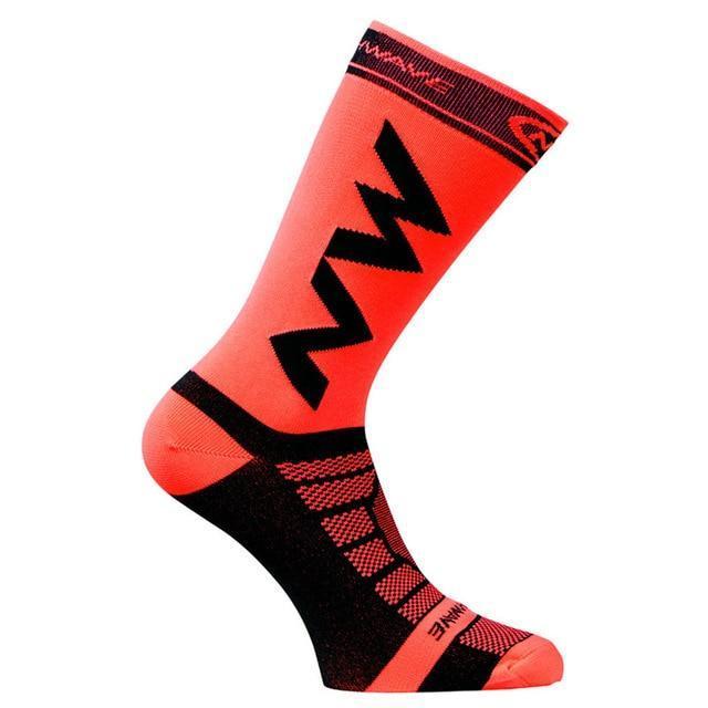 High Quality Professional Sport Socks - Breathable Outdoor Footwear-Red-JadeMoghul Inc.