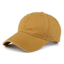 High quality Washed Cotton Adjustable Solid Baseball Cap / Unisex Cap-Yellow-JadeMoghul Inc.