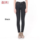High Rise Skinny Stretchy Denim Jeans-Black-S-JadeMoghul Inc.
