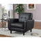 High-toned Accent Chair, Black-Armchairs and Accent Chairs-Black-JadeMoghul Inc.