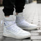 High Top Men Shoes / PU Leather Boots-White-9-JadeMoghul Inc.