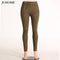 High Waist Skinny Pants-green-L-JadeMoghul Inc.