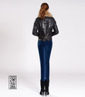 High Waist Velvet Skinny Pants-Dark blue-S-JadeMoghul Inc.