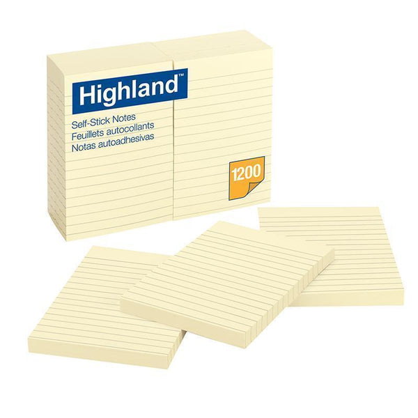 HIGHLAND SELFSTICK NOTES 4X6 LINED-Supplies-JadeMoghul Inc.