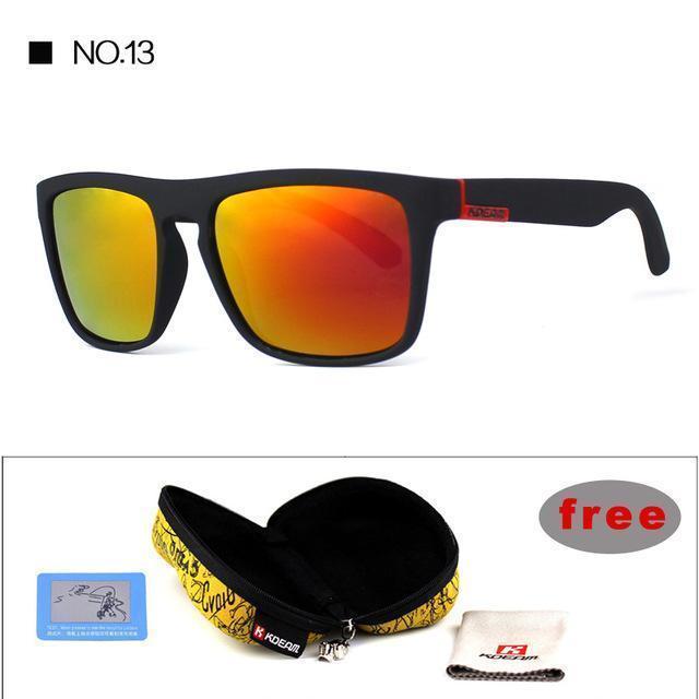Highly Recommended KDEAM Mirror Polarized Sunglasses Men Square Sport Sun Glasses Women UV gafas de sol With Peanut Case KD156-NO13-Polarized with case-JadeMoghul Inc.