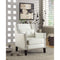 Highly Sophisticated Accent Chair, White-Armchairs and Accent Chairs-White-FOAM-JadeMoghul Inc.
