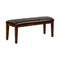 Hillsview I Transitional Style Bench , Brown Cherry-Accent and Storage Benches-Brown Cherry-Wood-JadeMoghul Inc.