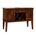 Hillsview I Transitional Style Server, Brown Cherry-Accent Chests and Cabinets-Brown Cherry-Wood-JadeMoghul Inc.