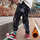 Hip hop Pants Men Loose Joggers Pants with Print Streetwear Harem Pants Clothes Ankle length Trousers Harajuku Sport Casual AExp