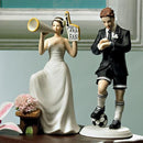 His Biggest Fan Bride and Groom Cake Topper
