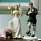 His Biggest Fan Bride and Groom Cake Topper #1 Fan Cheering Bride Figurine (Pack of 1)-Wedding Cake Toppers-JadeMoghul Inc.