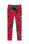 Hit The Mark Lucy Floral Print Performance Legging - Women-Hit The Mark-XS-Black/Red-JadeMoghul Inc.