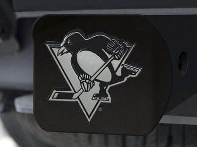 Hitch Cover - Black Hitch Covers NHL Pittsburgh Penguins Black Hitch Cover 4 1/2"x3 3/8" FANMATS