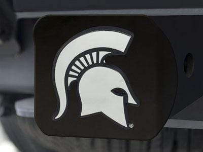 Trailer Hitch Covers NCAA Michigan State Black Hitch Cover 4 1/2"x3 3/8"