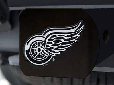 Hitch Cover - Black Tow Hitch Covers NHL Detroit Red Wings Black Hitch Cover 4 1/2"x3 3/8" FANMATS