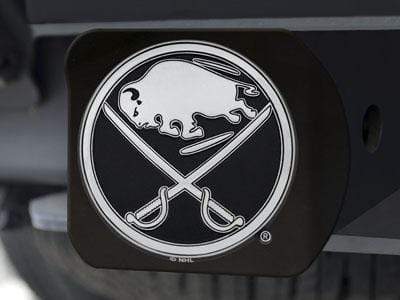 Hitch Cover - Black Trailer Hitch Covers NHL Buffalo Sabres Black Hitch Cover 4 1/2"x3 3/8" FANMATS