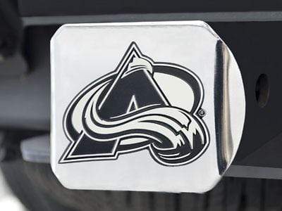 Hitch Cover - Chrome Trailer Hitch Covers NHL Colorado Avalanche Chrome Hitch Cover 4 1/2"x3 3/8" FANMATS