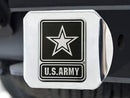 Tow Hitch Covers U.S. Armed Forces Sports  Army Chrome Hitch Cover 4 1/2"x3 3/8"