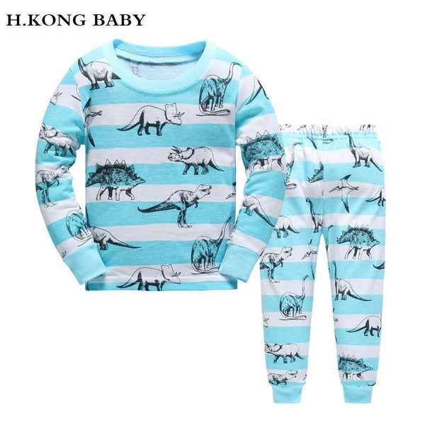 H.kong baby New Low price Kids Girls Pajamas Sets boys Pyjamas children paw cartoon Sleepwear Home Clothing 100% Cotton nightwea-N2-2T-JadeMoghul Inc.