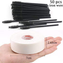 HMQ Disposable Silicone Gel Eyelash Brush Comb Mascara Wands Eye Lashes Extension Tool Professional Beauty Makeup Tool For Women AExp