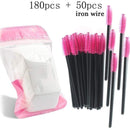 HMQ Disposable Silicone Gel Eyelash Brush Comb Mascara Wands Eye Lashes Extension Tool Professional Beauty Makeup Tool For Women AExp