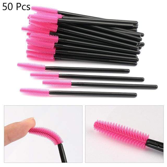 HMQ Disposable Silicone Gel Eyelash Brush Comb Mascara Wands Eye Lashes Extension Tool Professional Beauty Makeup Tool For Women AExp
