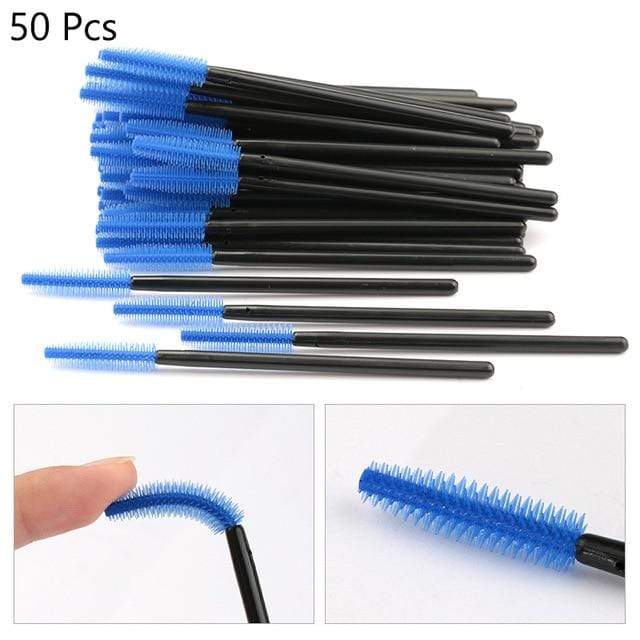 HMQ Disposable Silicone Gel Eyelash Brush Comb Mascara Wands Eye Lashes Extension Tool Professional Beauty Makeup Tool For Women AExp